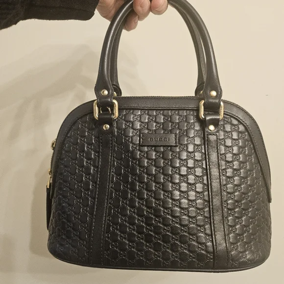 👜 Gucci Microguccissima Dome Satchel | Dark Navy Blue💙 - Picture 10 of 16